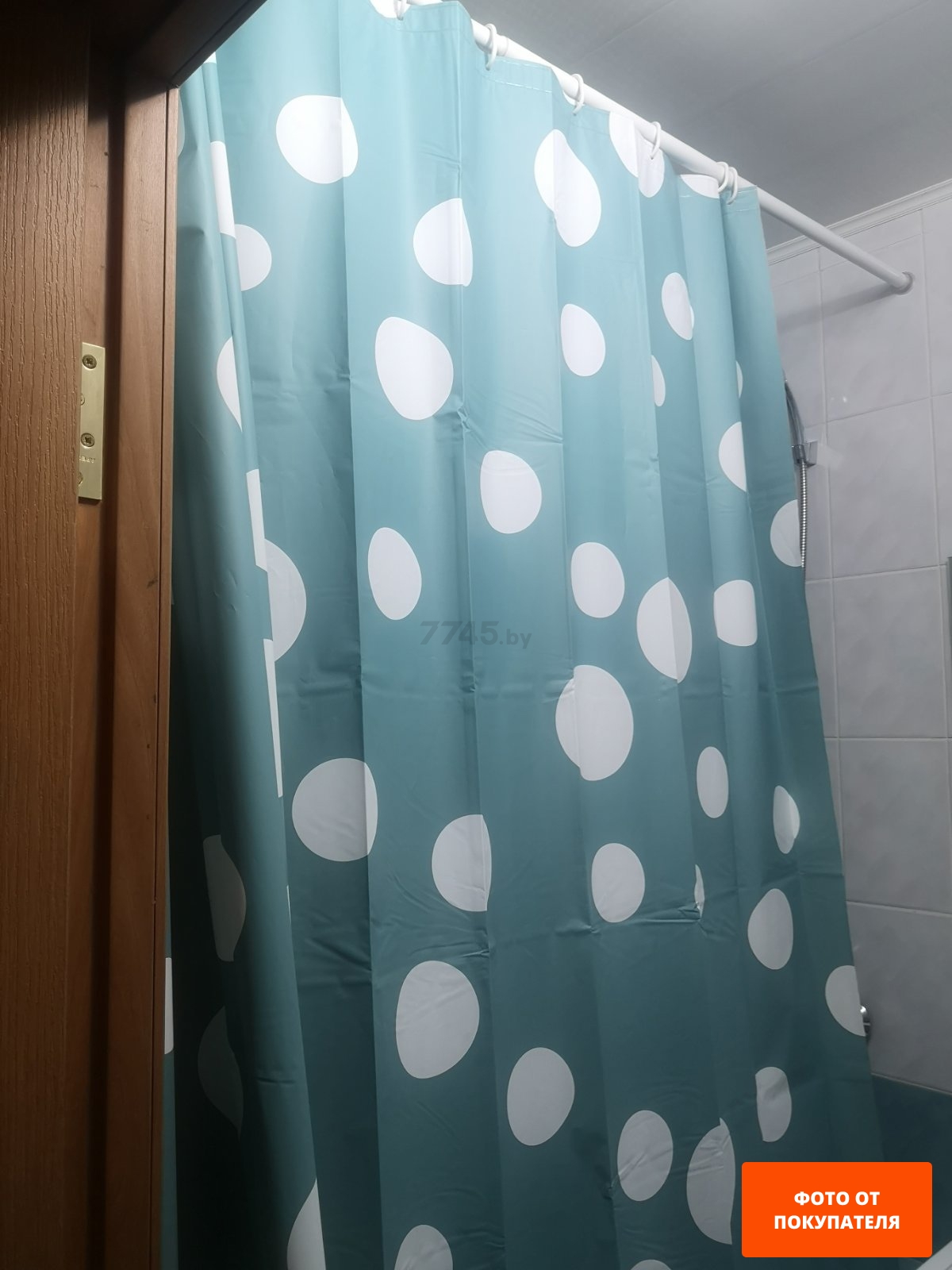 Штора для ванной комнаты 180х200 SEALSKIN PCV Bubbles Aqua (210821330)