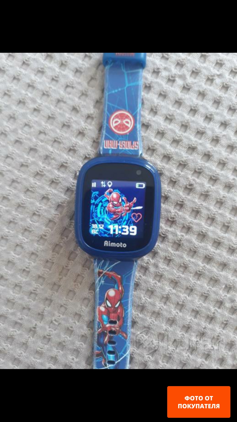 Умные часы детские Кнопка жизни AIMOTO Marvel Человек-паук - Фото 3