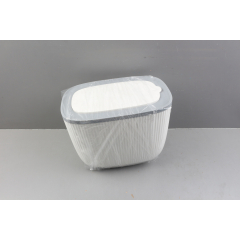 Контейнер пластиковый для сыпучих продуктов с дозатором 10 кг бело-серый (34-322431) уцененный (4346703074)