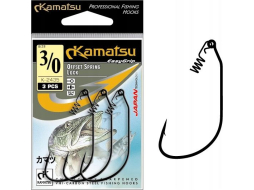 Крючки рыболовные одинарные KAMATSU Offset Spring Lock K-2435