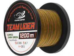 Леска монофильная LIDER Camou Dark Green 0,37 мм/1200 м 