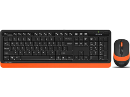 Комплект беспроводной клавиатура и мышь A4TECH Fstyler FG1010 Black/Orange