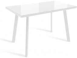 Стол кухонный LISTVIG Фин белый/белый 120-152x70х75 см 