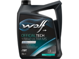 Моторное масло 10W40 синтетическое WOLF OfficialTech Ultra MS