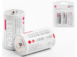 Батарейка D LEIDEN ELECTRIC 1,5 V алкалиновая 2 штуки 