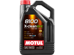Моторное масло 5W30 синтетическое MOTUL 8100 X-Clean EFE 4 л 
