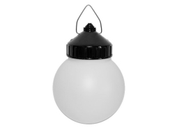 Светильник подвесной шар пластик 60 Вт IP44 ЮПИТЕР черный 