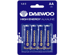 Батарейка АА LR6 DAEWOO High Energy 1,5 V алкалиновая 4 штуки 