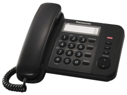Телефон домашний проводной PANASONIC KX-TS2352RUB