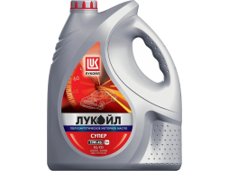 Моторное масло 10W40 полусинтетическое ЛУКОЙЛ Супер 5 л 
