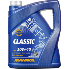 Моторное масло 10W40 полусинтетическое MANNOL Classic 5 л 