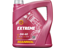 Моторное масло 5W40 синтетическое MANNOL Extreme 4 л 