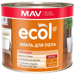 Эмаль алкидная ECOL ПФ-266 золотисто-коричневая 2 кг