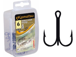 Крючки рыболовные тройные KAMATSU Treble Hook Round K-077