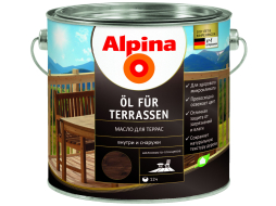 Масло ALPINA Для террас темный 0,75 л 