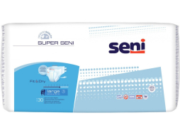 Подгузники для взрослых SENI Super 3 Large 100-150 см 30 штук (5900516699574)