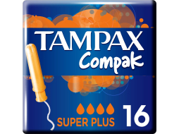 Тампоны TAMPAX Compak Super Plus 16 штук 