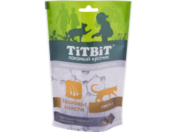 Лакомство для кошек TITBIT Для здоровой шерсти лосось 60 г (4690538015391)