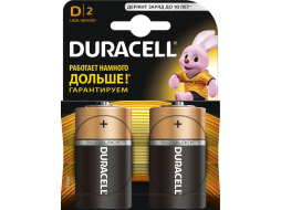 Батарейка D DURACELL Basic 1,5 V алкалиновая 2 штуки 