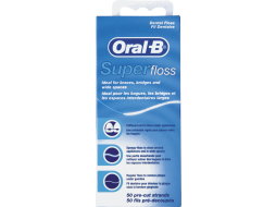 Зубная нить ORAL-B Super Floss 50 штук 