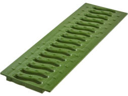 Решетка 100 пластиковая ECOTECK Волна зеленый папоротник (ДИ 01967000)