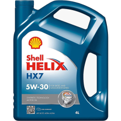 Моторное масло 5W30 полусинтетическое SHELL Helix HX7