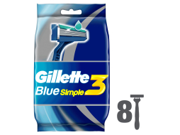 Бритва одноразовая GILLETTE Blue Simple 3 8 штук (7702018429660)