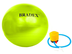 Фитбол BRADEX 65 см салатовый с насосом 