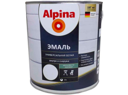 Эмаль алкидная ALPINA Универсальная белый 0,75 л 