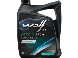 Моторное масло 5W30 синтетическое WOLF OfficialTech MS-F