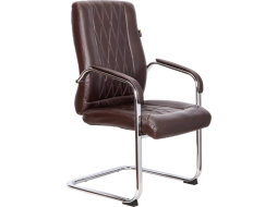 Кресло офисное AKSHOME Damask Eco коричневый 