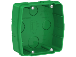 Коробка монтажная для силовых розеток 100х100х40 мм SYSTEME ELECTRIC Blanca зеленый 