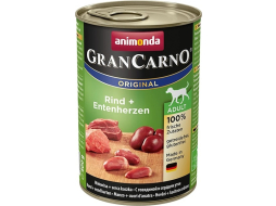 Влажный корм для собак ANIMONDA Gran Carno Original Adult говядина и сердце утки консервы 400 г (4017721827461)