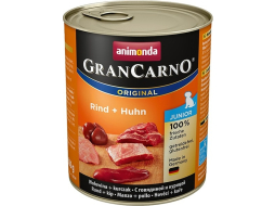 Влажный корм для щенков ANIMONDA Gran Carno Original Junior говядина и курица консервы 800 г (4017721827690)