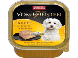 Влажный корм для собак ANIMONDA Vom Feinsten Kern Adult говядина, яйцо и ветчина ламистер 150 г (4017721826679)