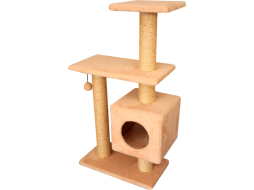 Игровой комплекс для кошек CAT-HOUSE Буран сизаль 55×31×106 см бежевый (4810801201539)