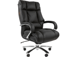Кресло компьютерное CHAIRMAN 405 кожа черный 