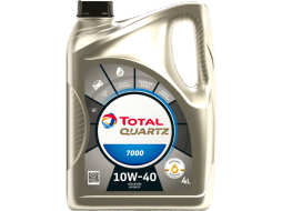Моторное масло 10W40 полусинтетическое TOTAL Quartz 7000 4 л 
