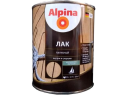 Лак алкидно-уретановый ALPINA Палубный прозрачный 0,75 л 
