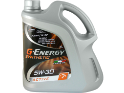 Моторное масло 5W30 синтетическое G-ENERGY Synthetic Active 4 л 