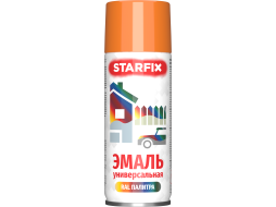 Краска-эмаль аэрозольная универсальная оранжевый 2004 STARFIX 520 мл 