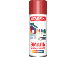 Краска-эмаль аэрозольная универсальная красный огонь 3000 STARFIX 520 мл 