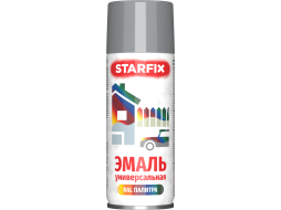 Краска-эмаль аэрозольная универсальная светло-серый 7046 STARFIX 520 мл 