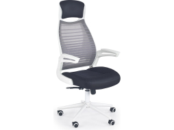 Кресло компьютерное HALMAR Franklin черно-бело-серый 