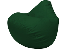 Кресло-мешок FLAGMAN Груша Макси экокожа зеленый 