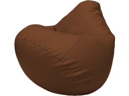 Кресло-мешок FLAGMAN Груша Макси экокожа коричневый 