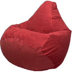 Кресло-мешок FLAGMAN Груша Мега Super велюр Verona 23 Red 