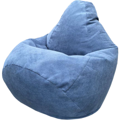 Кресло-мешок FLAGMAN Груша Мега Super велюр Verona 27 Jeans Blue 