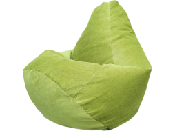 Кресло-мешок FLAGMAN Груша Мега Super велюр Verona 38 Apple Green 