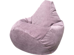 Кресло-мешок FLAGMAN Груша Макси велюр Verona 759 Light Grey Purple 